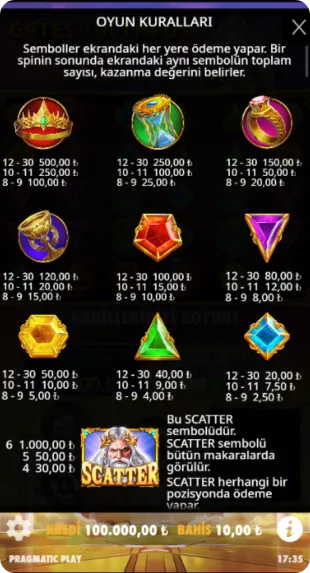 Gates of Olympus Freespin Satın Al